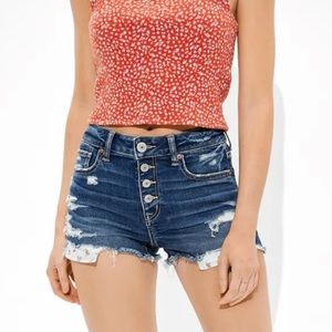 American Eagle Hi-Rise Shortie Shorts